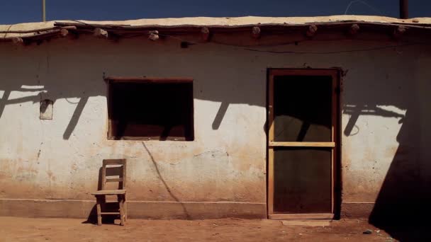 Egy Régi Adobe House Altiplano Argentína Dél Amerika — Stock videók