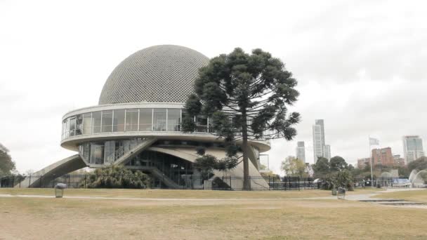 Planetario Galileo Galilei Palermo Parks Buenos Aires Arjantin — Stok video