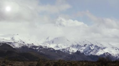 Patagonya 'daki Lanin Volkanı Arjantin. 