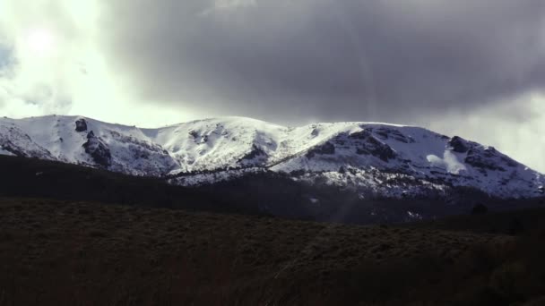 Patagonya Karla Kaplı Dağ Arjantin — Stok video