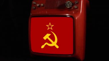 Sovyetler Birliği Bayrağı Retro TV 'de. 
