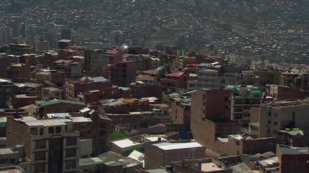 Het Telefrico Kabelbaansysteem Paz Bolivia Dat Wordt Gebruikt Voor Massatransportdoeleinden — Stockvideo