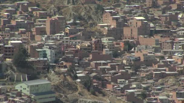 Skyline Paz Dal Balcone Killi Killi Paz Bolivia — Video Stock