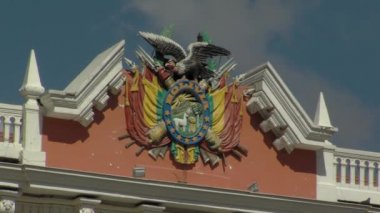 Bolivya Hükümet Sarayı, daha çok Palacio Quemado olarak bilinir, La Paz, Bolivya 'da.. 