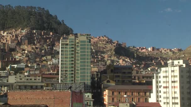 Paz Skyline Bolivia América Del Sur — Vídeo de stock