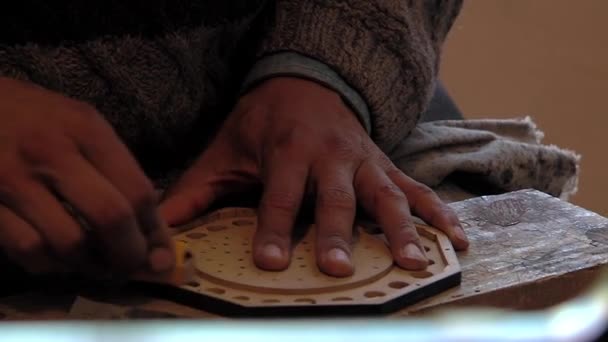 Erkek Eller Bolivya Konçertosu Yapıyor Paz Bolivya Yakın Plan — Stok video
