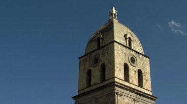 La Paz, Bolivya 'daki San Francisco Bazilikası' ndan Cupola. Assisi 'li Francis' in katolik kilisesi şehrin merkezinde yer almaktadır.. 