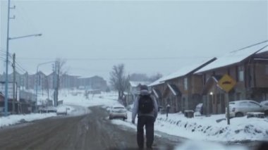 Ushuaia 'ya, Tierra del Fuego, Arjantin' e varan.... 