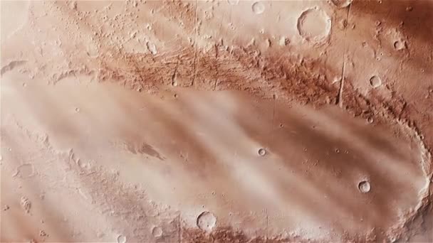 Странный Марсианский Кратер Имени Оркус Патера Марсе Элементы Этого Изображения — стоковое видео