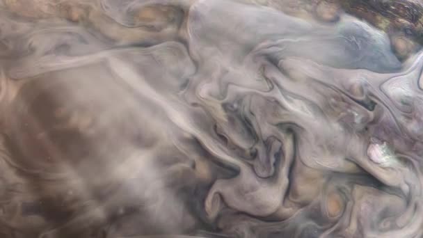 Povrch Jupiteru Bouřlivou Atmosférou Prvky Tohoto Videa Poskytnuté Nasa — Stock video