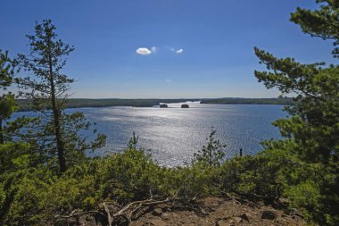 Afternoon Light on the Boundary Waters clipart