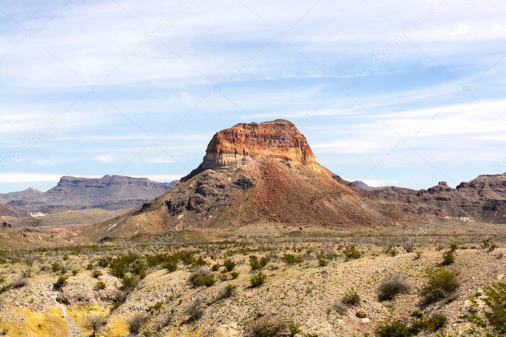 Lone Butte in the West