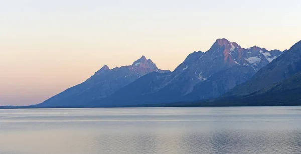 Twilight op de Tetons — Stockfoto