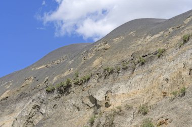 Badlands eğimli yüzey dik eğimi