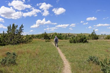 Badlands sırtta hiking