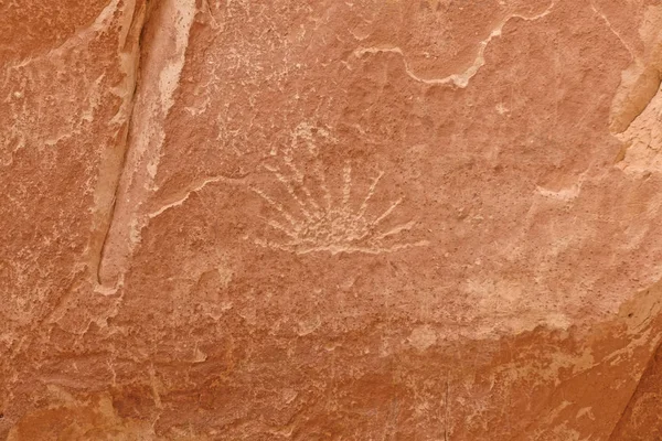 Petroglyph Canyon Wall Capitol Reef National Park Utah — Stock Photo, Image