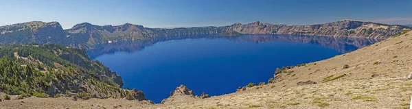 Cratera Lake Panorama Parque Nacional Crater Lake Oregon — Fotografia de Stock