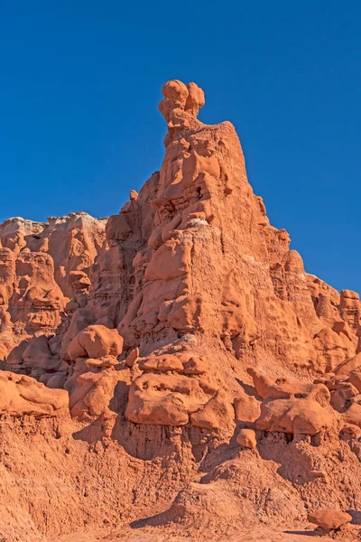 Eroded Siltstone Sandstone Pustyni Parku Stanowym Goblin Valley Stanie Utah — Zdjęcie stockowe