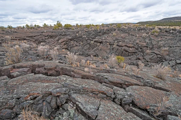 Rocas Pahoehoe Rotas Campo Lava Monumento Nacional Malpais Nuevo México —  Fotos de Stock