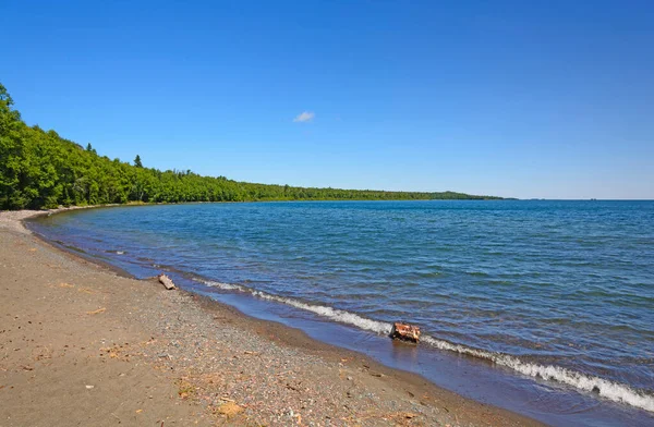 Aguas Tranquilas Lago Remoto Superior Shore Tee Harbor Lake Superior —  Fotos de Stock