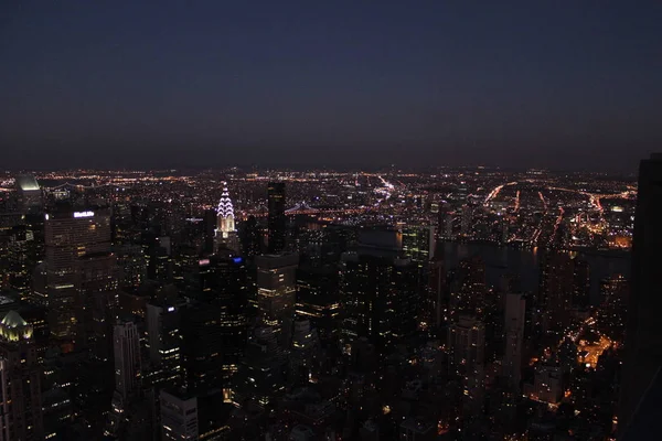 New York Stad Natten — Stockfoto
