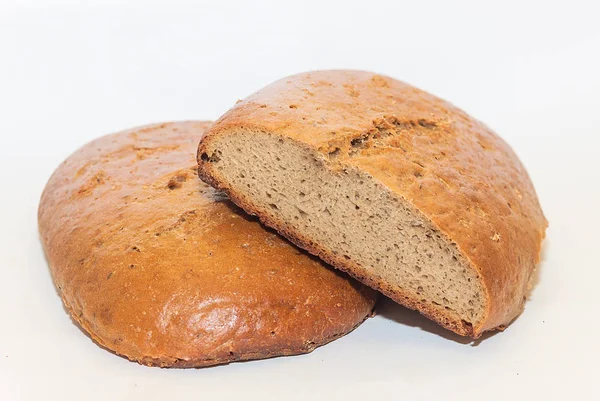 Loaf of traditional Russian rye hearth bread — Stock Photo, Image