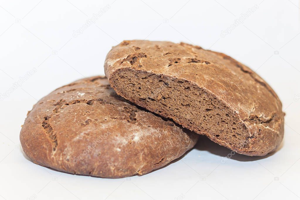 Loaf of traditional Russian rye hearth bread 