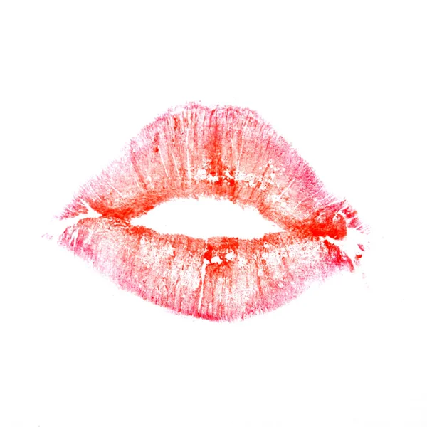 Sexig kyss av kärlek, en impirit av famale läppar — Stockfoto
