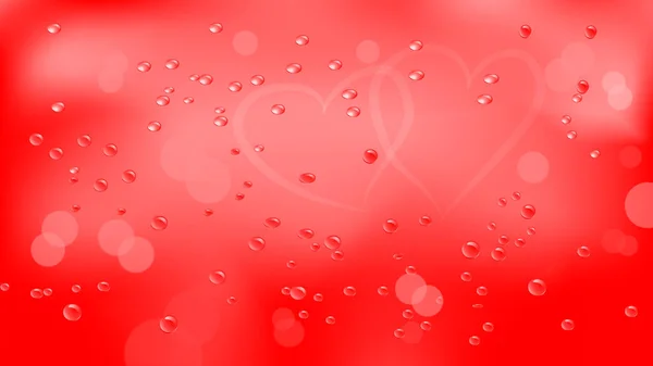 Röd Alla hjärtans dag bakgrund — Stockfoto