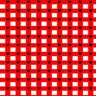 Sorunsuz kupa desen. Yinelenen doku vektör. Sevgililer günü