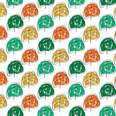 Kusursuz çiçek deseni. Vektör illüstrasyonu