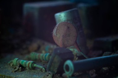 bstrakt teknoloji arka planı ve bir sürü ışık noktası