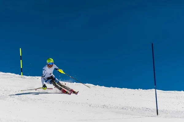 Slalom Skier in Gudauri, Georgia — Stock Photo, Image