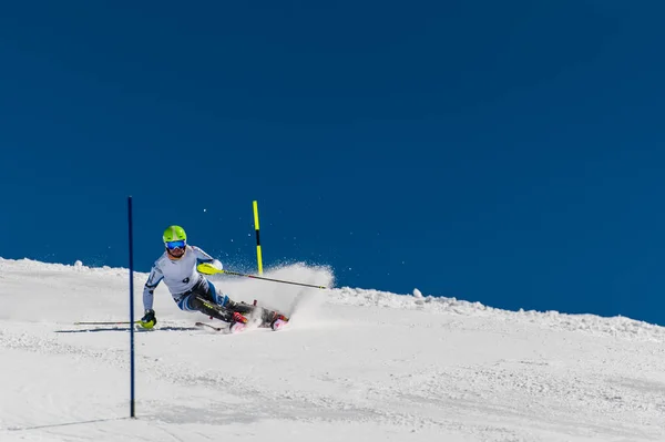Slalom Skier in Gudauri, Georgia — Stock Photo, Image