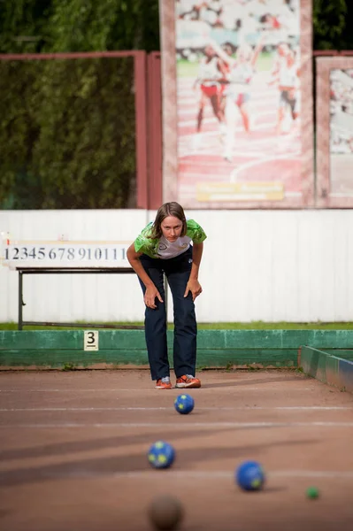 MOSCA-28-29 GIUGNO 2017. Torneo russo Sozidanie di Bocce r — Foto Stock