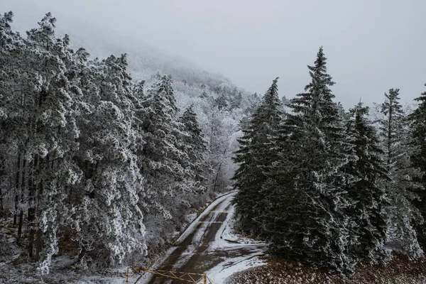 Paesaggio invernale di Pyatigorsk, Caucaso settentrionale, Russia — Foto Stock