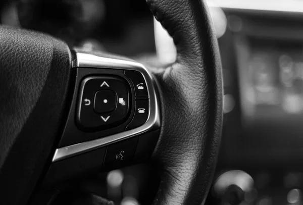 Tablero de instrumentos de coche blanco y negro — Foto de Stock