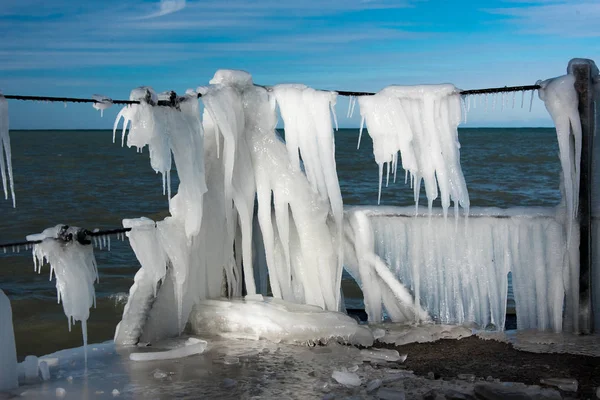 Píer congelado — Fotografia de Stock
