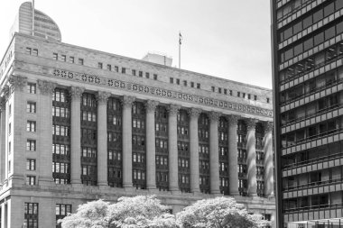 Chicago Downtown sokakların büyük gökdelenler