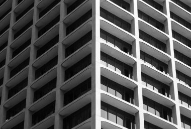 Chicago Downtown bir sokakta duvara bina