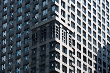 Chicago Downtown bir sokakta duvara bina