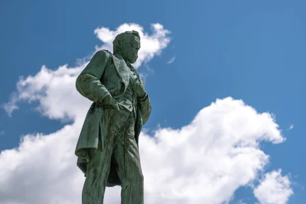 Large statue of Ulysses Grant in Galena — Stock Photo, Image