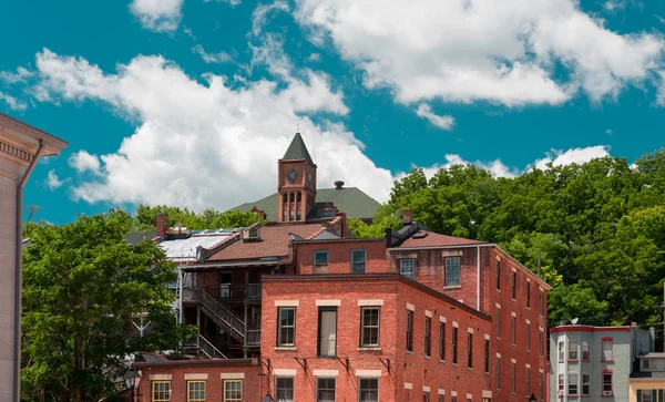 Galena, Illinois bir sokakta eski bina
