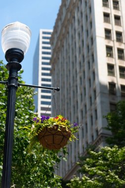 Chicago bir sokakta dış lamba