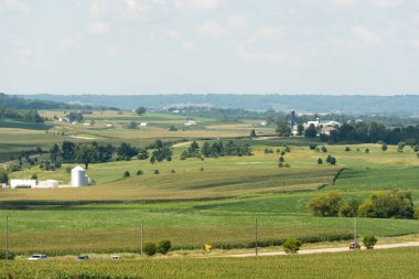Illinois kırlarda bir alanın görünümü