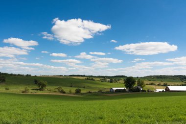 Illinois kırlarda bir alanın görünümü