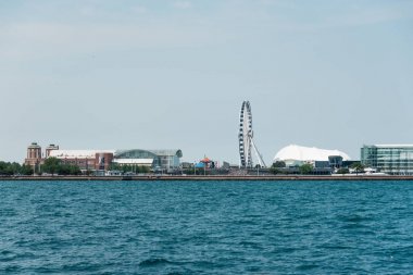 Navy Pier Michigan Gölü görünümünü