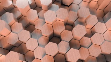 Altıgen arka plan - 3d Rendered yüksek çözünürlüklü duvar kağıdı