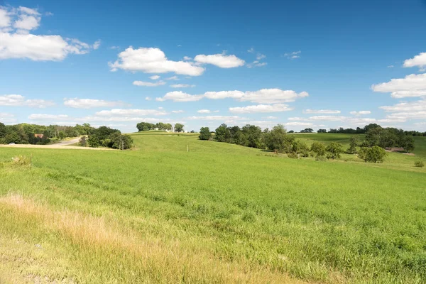 View of a field in Illinois country side — Stock Photo, Image