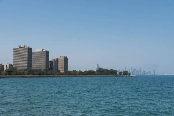 Chicago vista skyline centro de um lado sul — Fotografia de Stock